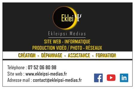carte de visite d' Ekleipsi Médias
